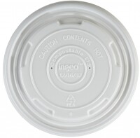 Lid for 12/16/24oz compostable soup containers (10x50)