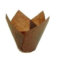 Brown tulip muffin cases (10x200)