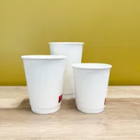 12oz White Matt DW PE Hot Cups - EU (20 x 25's)