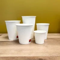 8oz White PE Single Wall Hot Cup (20x50)
