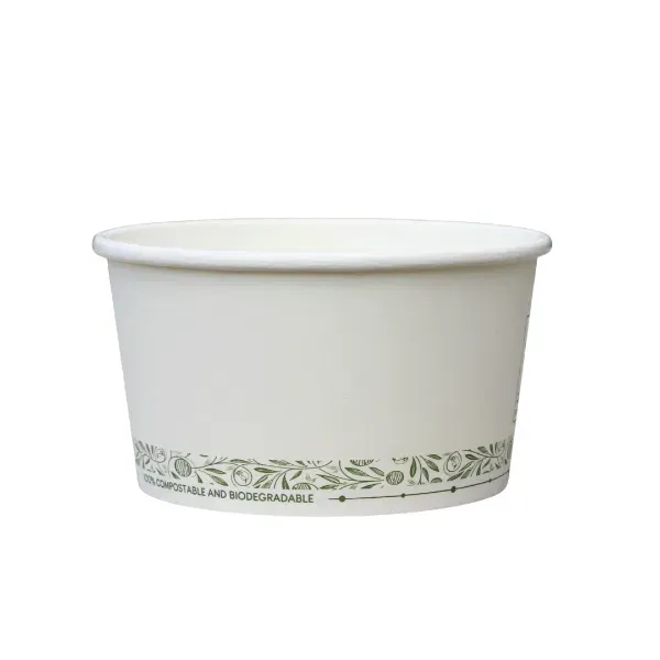 16oz White Greenspirit Compostable Soup Containers (CS2) (20x25)