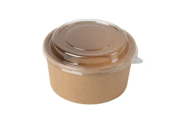 750ml Kraft Bowls PE (KB1) (10x50) - GO