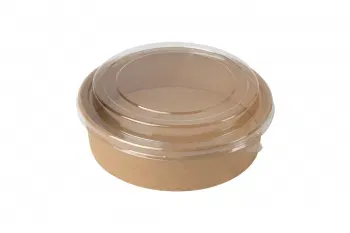 900ml Kraft Bowls PE (KB2) (6x50) - GO