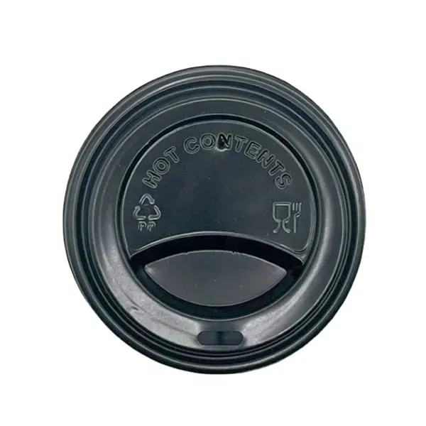 90mm Black PP Recyclable Lids (10x100) 90mm Black PP Recyclable Lids (10x100)