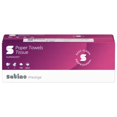 2ply Satino Prestige Zfold Hand Towel Eco (PT2) (15x200) 2ply Satino Prestige Zfold Hand Towel Eco (PT2) (15x200)