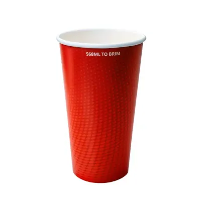 20oz / 568ml Spiritpak Red Paper Party SW Cup (20x25s)