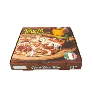 12" Freshly Baked Corrugated Pizza Box (100)