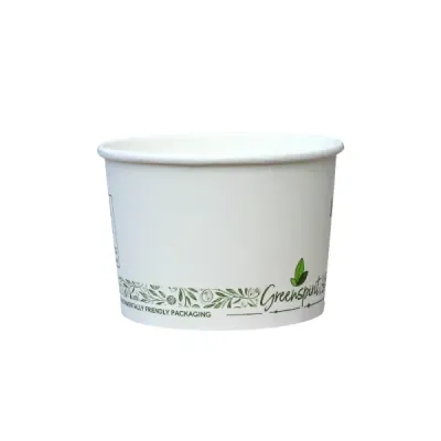 8oz White Greenspirit Compostable Soup Containers (CS1) (20x25) 8oz White Greenspirit Compostable Soup Containers (CS1) (20x25)