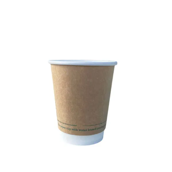 8oz Kraft Greenspirit Aqueous DW Hot Cups (20x25)
