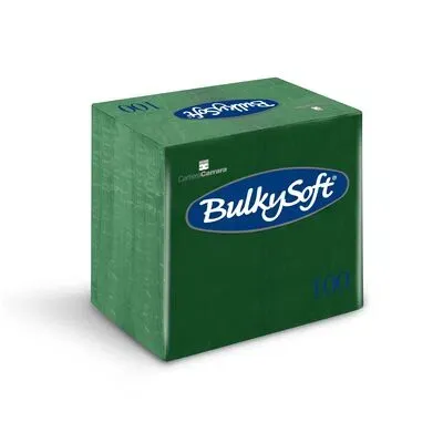BulkySoft 40x40cm Green 2ply 8 fold Dinner Napkin (20x100) BulkySoft 40x40cm Green 2ply 8 fold Dinner Napkin (20x100)
