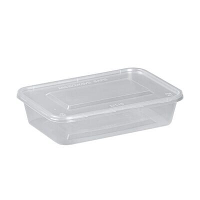 500ml Clear microwavable container &lids -Heavy Duty(250) 500ml Clear microwavable container &lids -Heavy Duty(250)