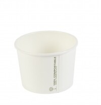 8oz White Greenspirit Compostable Soup Containers (CS1) (20x25) 8oz White Greenspirit Compostable Soup Containers (CS1) (20x25)