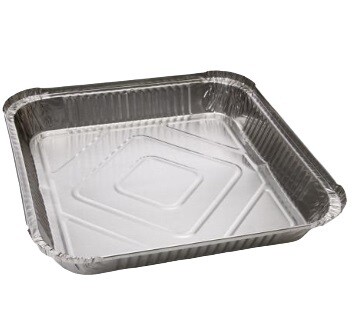 9 x 9” (1600ml) - Foil Container (2x100) 9 x 9” (1600ml) - Foil Container (2x100)