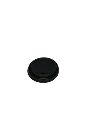 90mm Black Hot Cup Lids - Huh (10/12/16oz ) (10x100) 90mm Black Hot Cup Lids - Huh (10/12/16oz ) (10x100)