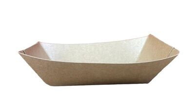 1/2 lb Kraft Greenspirit Paper Food Tray-150x100x32mm(4x250)