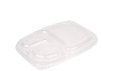 Lids For 34oz 3-Compartment Microwaveable Containers (16x20) Lids For 34oz 3-Compartment Microwaveable Containers (16x20)