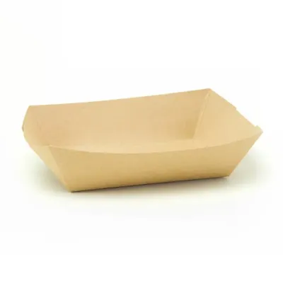 3lb Large Kraft Greenspirit PaperFoodTray-220x160x54mm(2x250