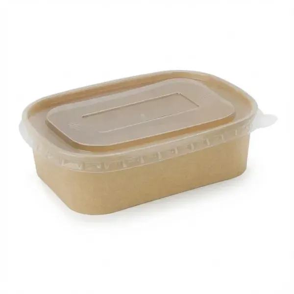 650ml Spiritpak Kraft Rectangular Cont & PP Lids (3 x 50's) 650ml Spiritpak Kraft Rectangular Cont & PP Lids (3 x 50's)