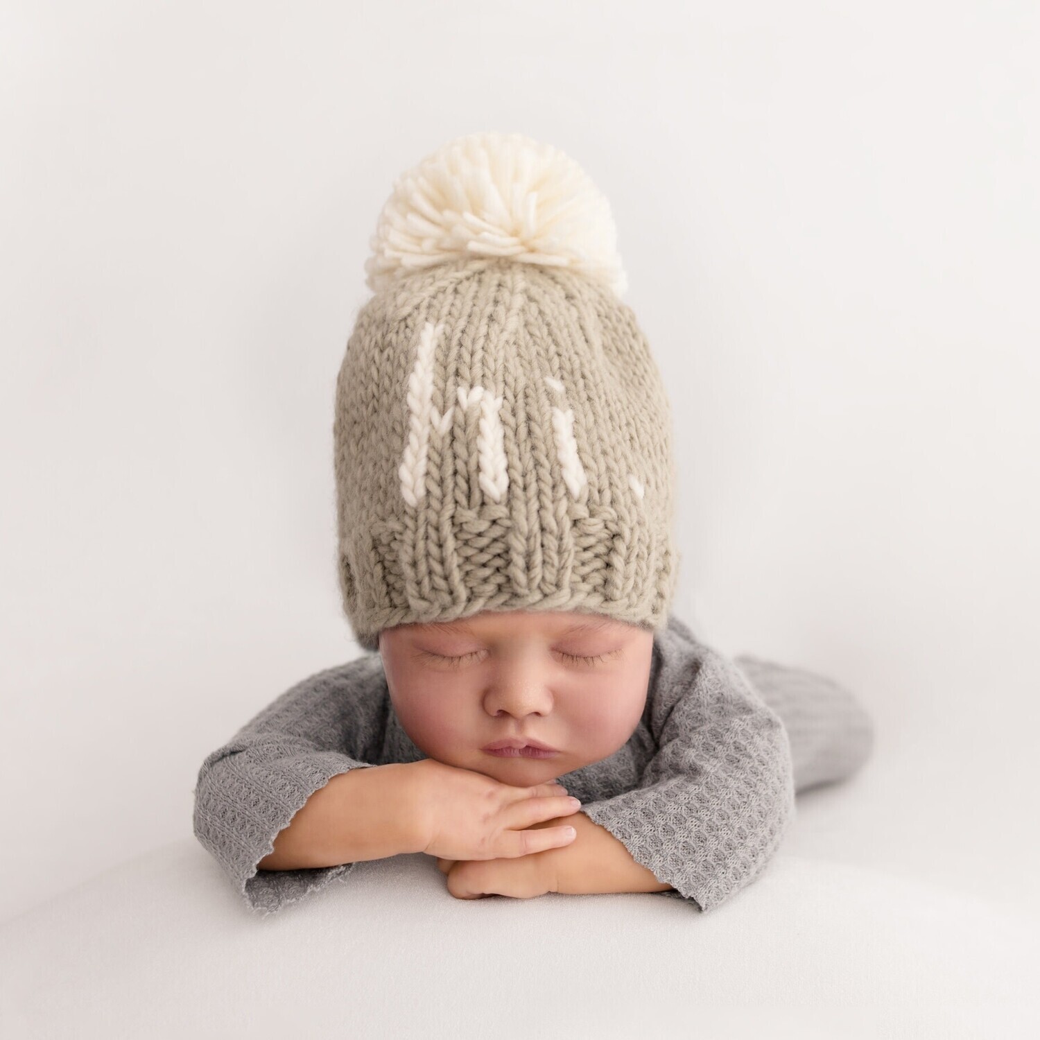Hi Pebble Brown Hand Knit Beanie