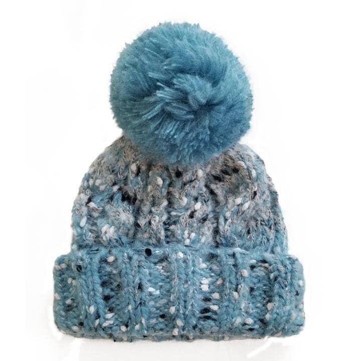 Ocean tweed Beanie, Color: Blue, Size: 0-6m