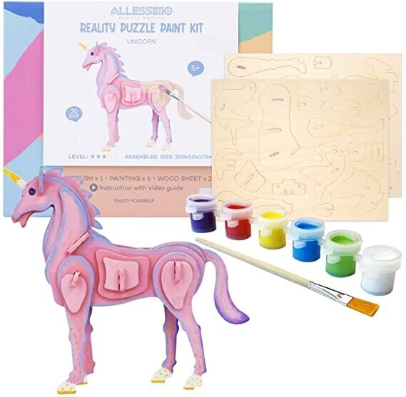 3D Wooden Puzzles (with paint) Kits