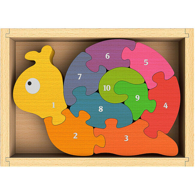 NUMBER SNAIL LEARNING PUZZLE