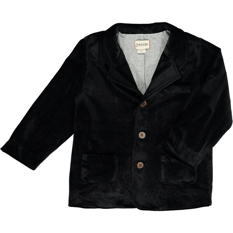 Rupert Black Velvet Blazer