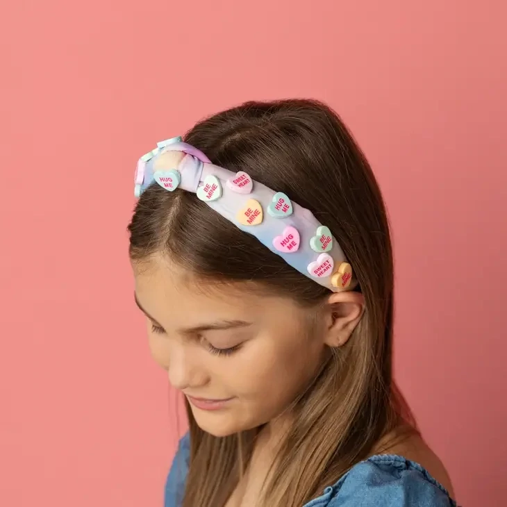 Candy Heart Knot Headband