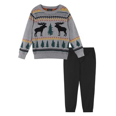 Lodge-Goers Holiday Novelty Sweater Set