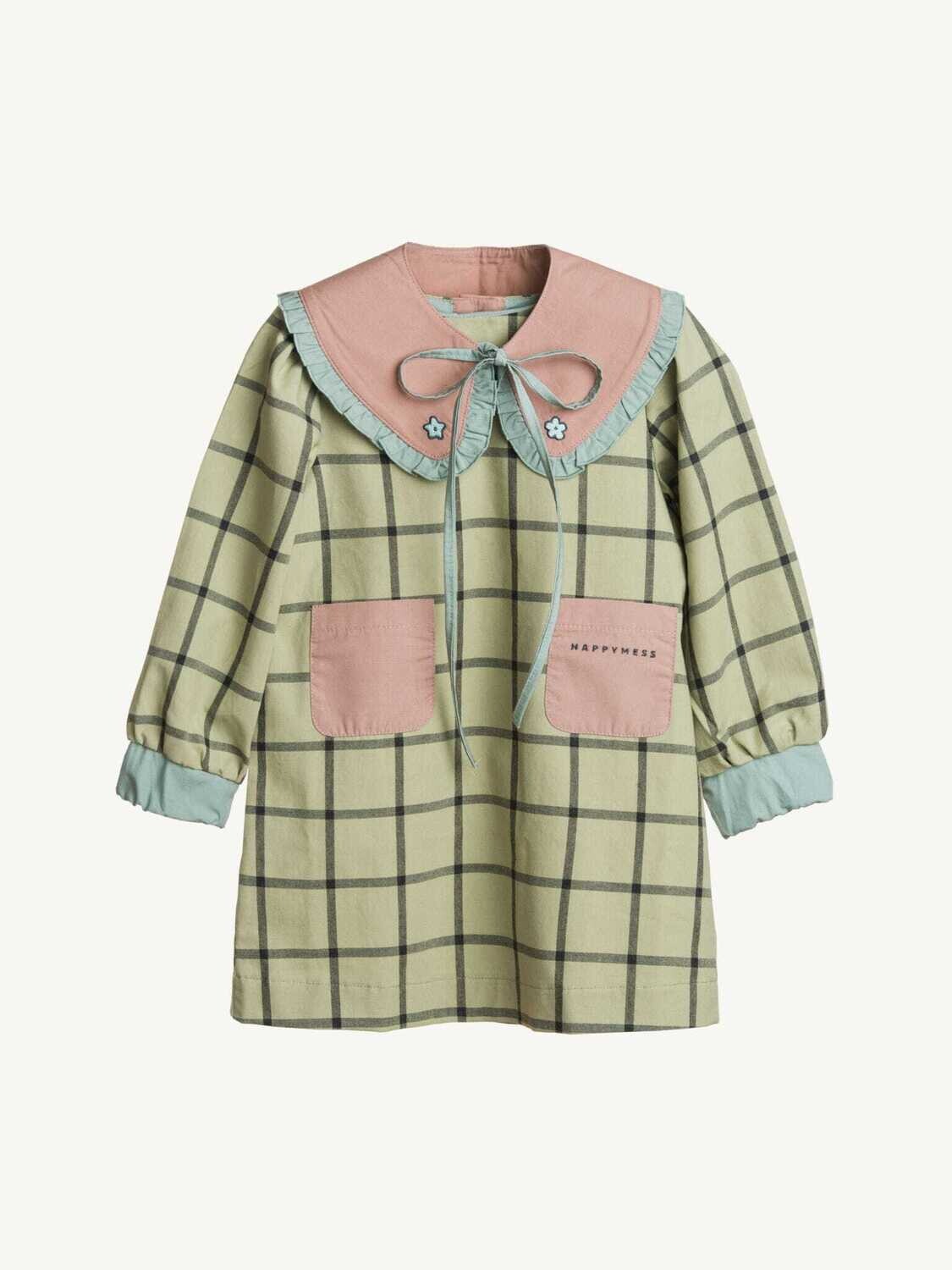 COTTON PLAID DRESS 