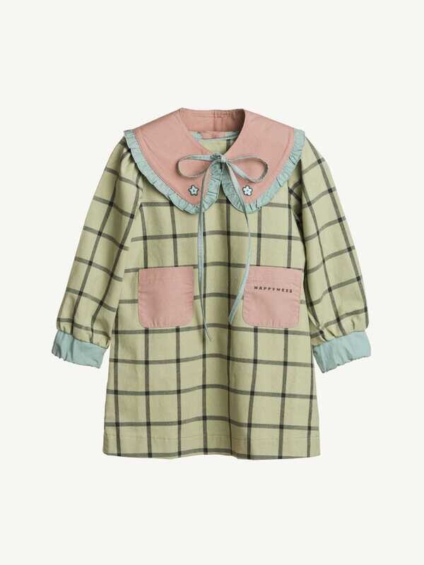 COTTON PLAID DRESS 