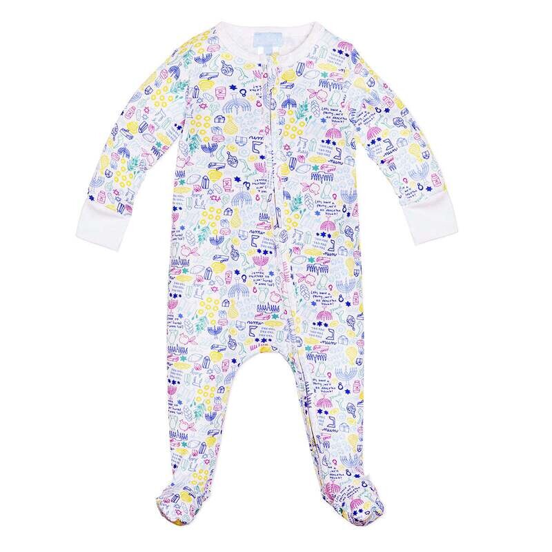 Hannukah Zip Baby Romper