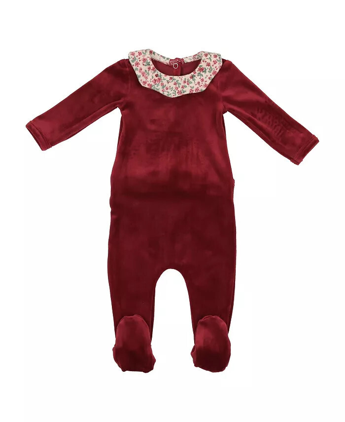 VELOUR Collar Footie