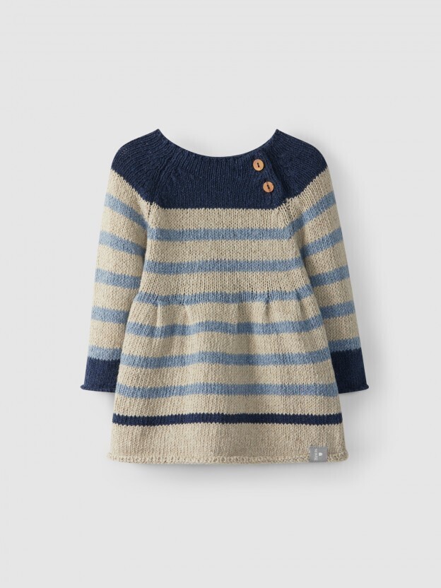 Striped knitted dress 18m