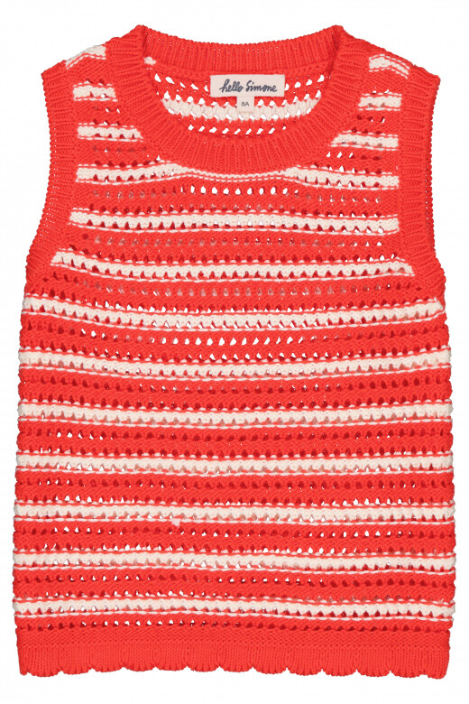 Mara knitted top Stripe ajouree