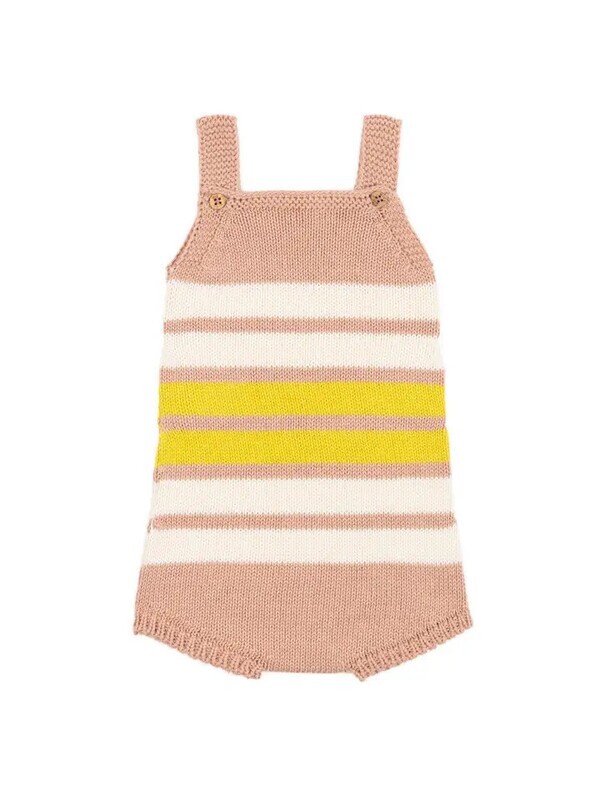 Pink Stripes Romper June