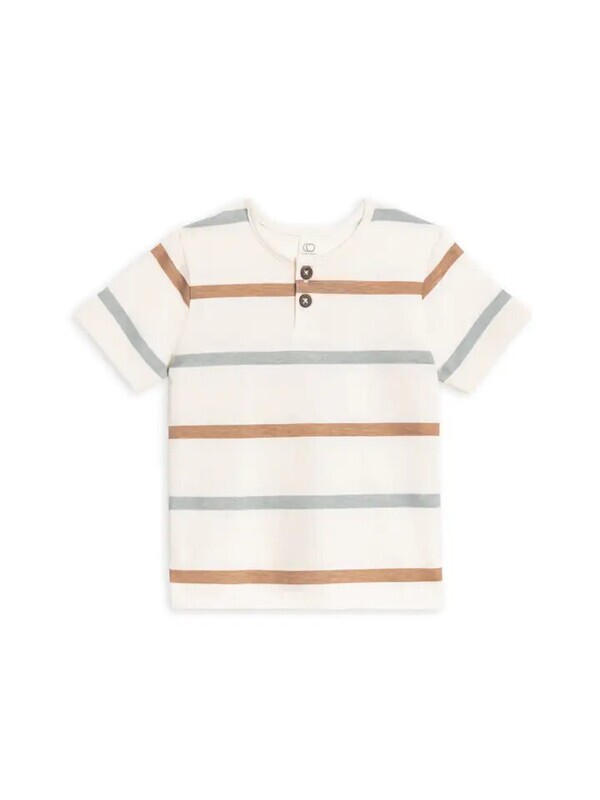 Reef Henley Crew Neck Tee - Rye Stripe