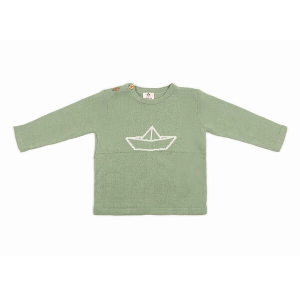 Mint Boat Sweater 0-3- 3-6m