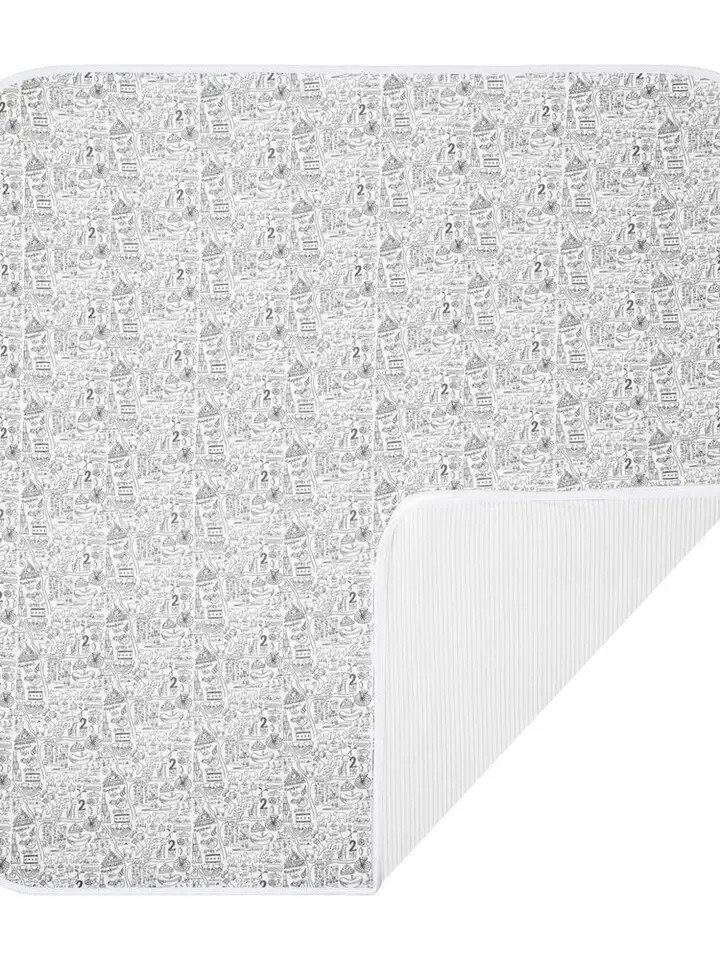 Chicago Baby Blanket-Grey