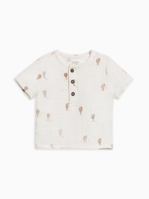  Dean Muslin Henley - Hot Air