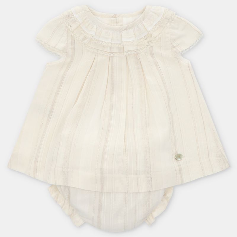 Set Dress &amp; Bloomer Woven Gold-Kate