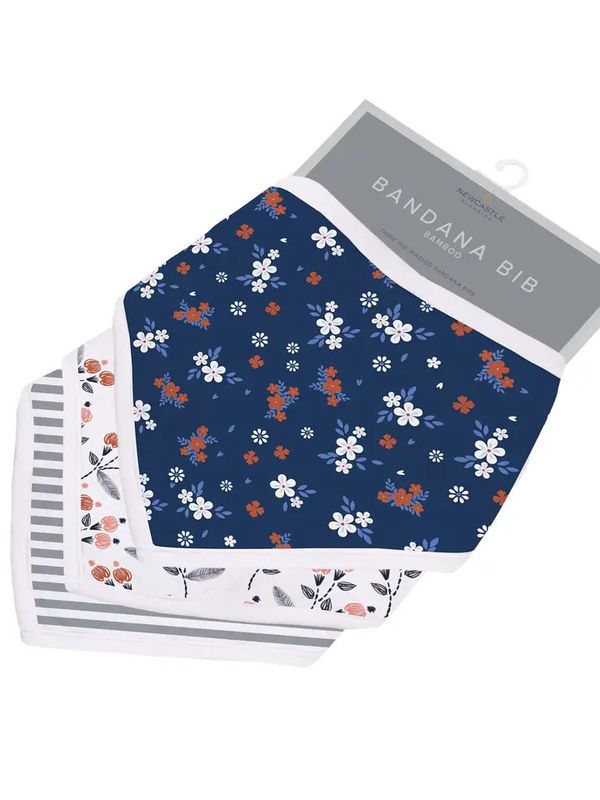 Blooms Bamboo Bandana Bibs 3PK