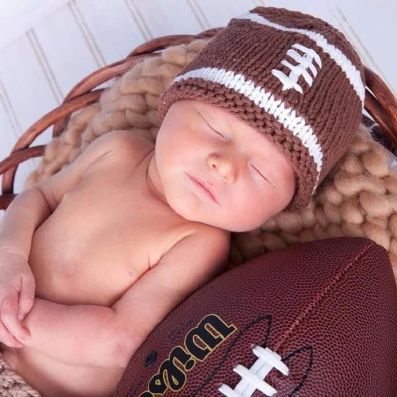 Newborn Football Beanie  Beanie