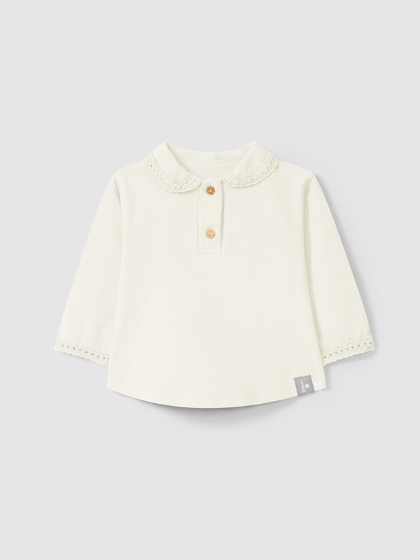 Long Sleeve Collar Polo Maria