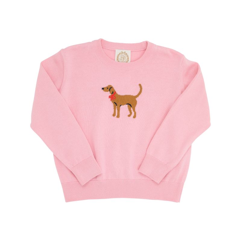 Isabelle`s Intarsia Sweater Hot Pink/Dog