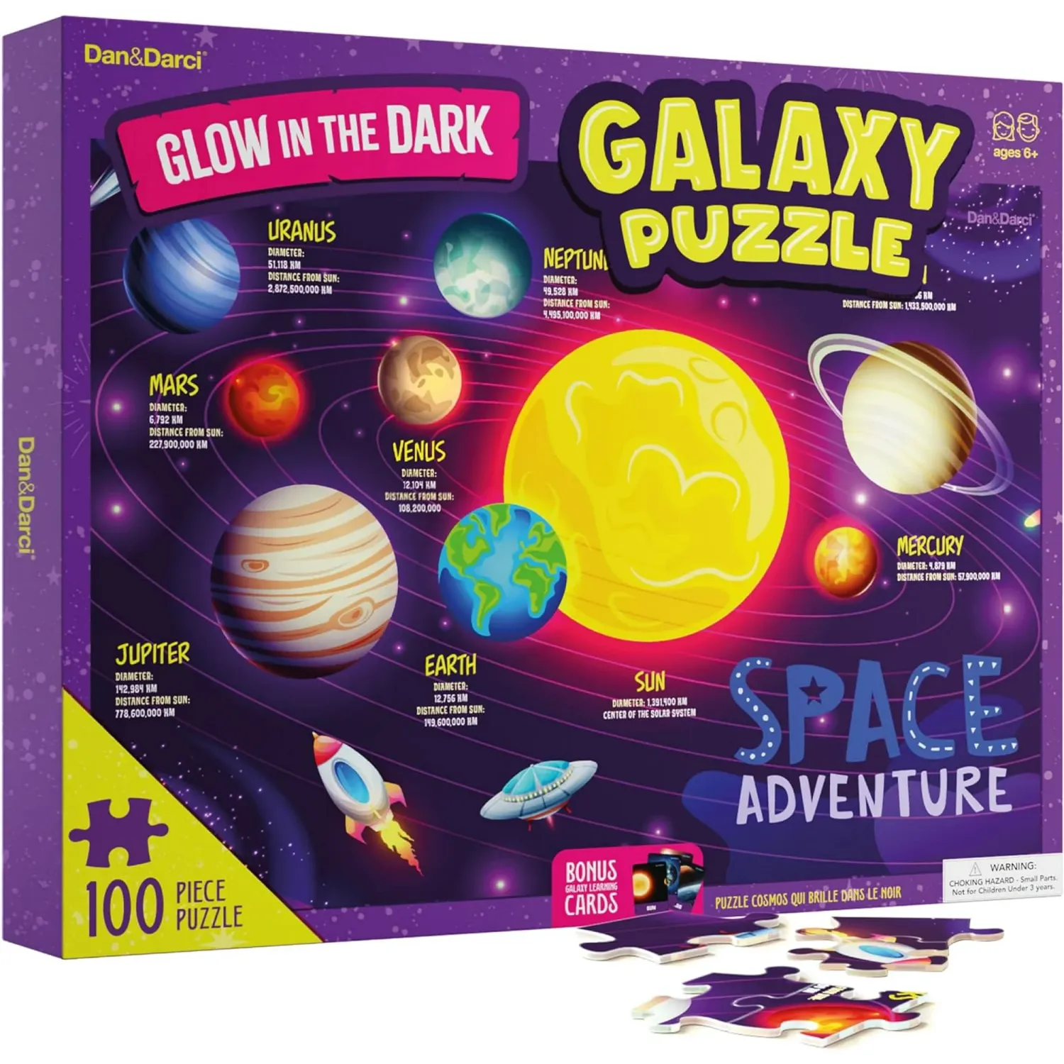 Glow in the Dark 100 Piece Galaxy
