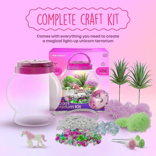 Light-up Terrarium Kit Unicorn-glow