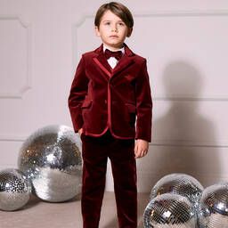 Boys Velvet Blazer