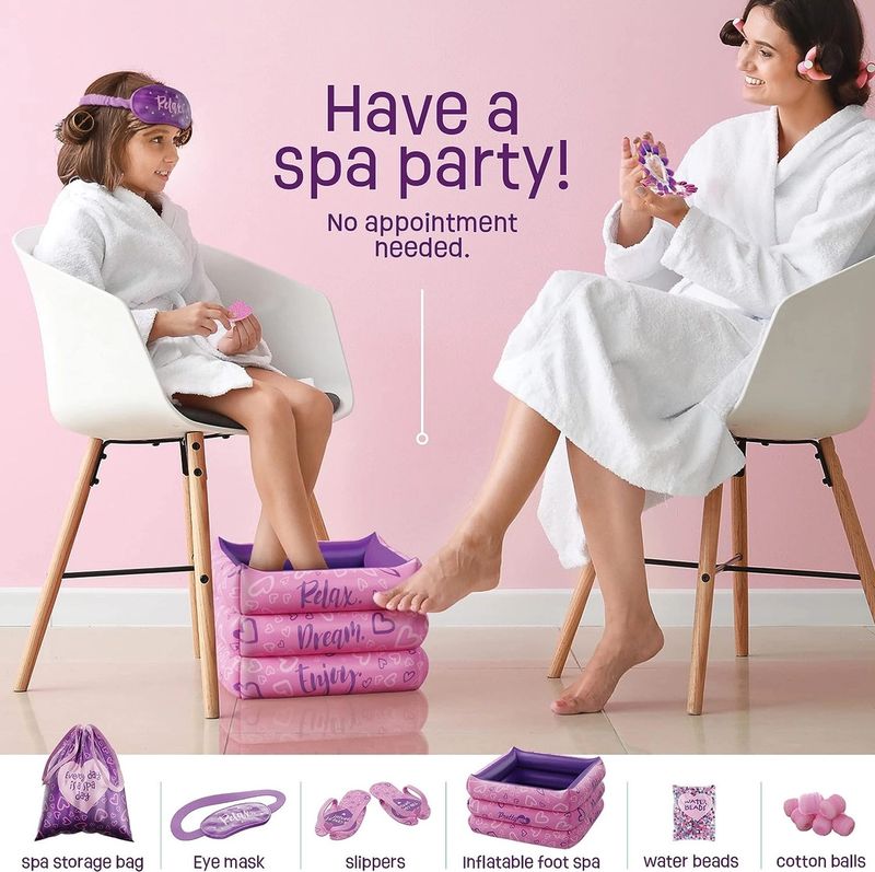Spa Day Gift Set For Girls - Kids Manicure Pedicure Kit
