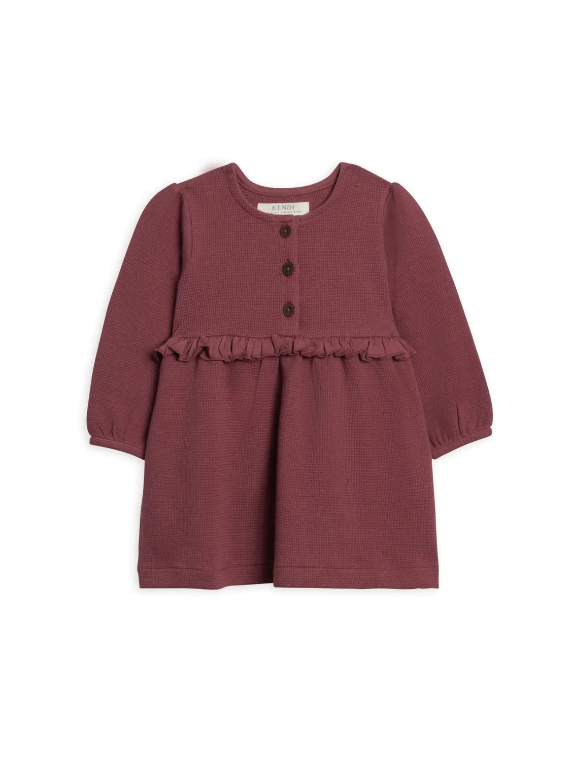 Nina Waffle Knit Ruffle